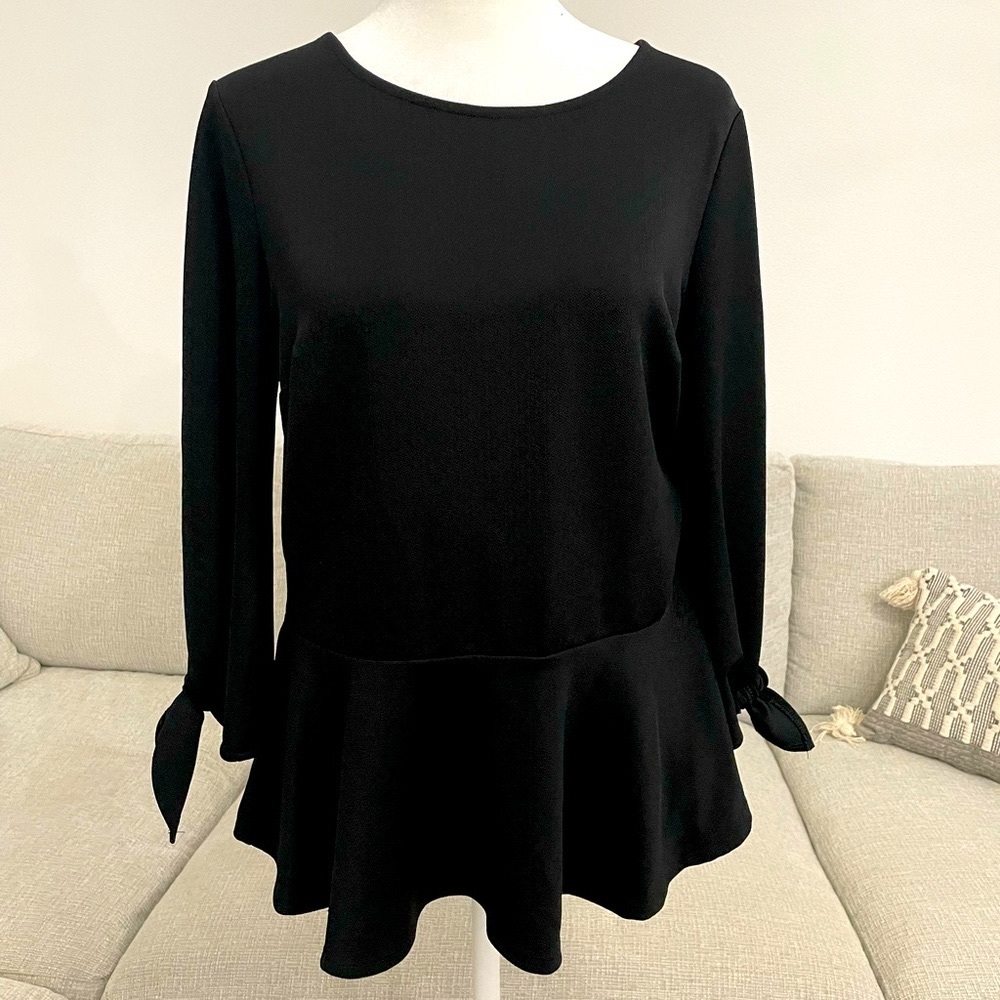 Banana Republic Black Peplum Top